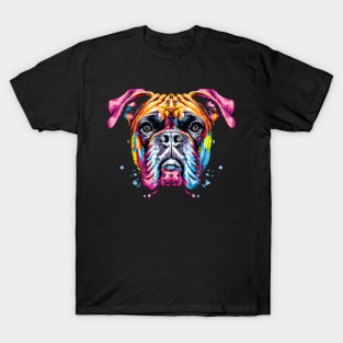 German Boxer Dog Artwork T-Shirt